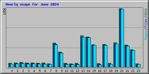 Hourly usage for June 2024